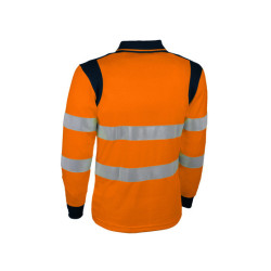 polo haute visibilité orange manches longues Singer Safety taille 4XL_ref PUNTO-1