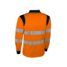 polo haute visibilité orange manches longues Singer Safety taille 4XL_ref PUNTO-1