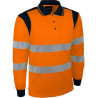 polo haute visibilité orange manches longues Singer Safety taille L_ref PUNTO