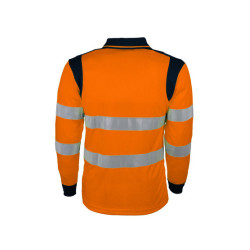 polo haute visibilité orange manches longues Singer Safety taille L_ref PUNTO-3