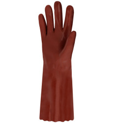 gants PVC rouge simple enduction Singer Safety taille 9_ref PVC740-1