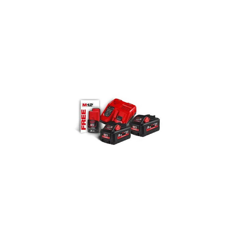 Pack Milwaukee M18 HNRG-552 - Chargeur + 2 batteries_REF 4933464713