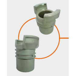 DEMI-RACCORD A VERROU DOUILLE FILETEE FEMELLE 3/4"