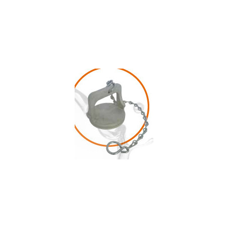 BOUCHON SIMPLIFIE A POIGNEE ET CHAINETTE DN65