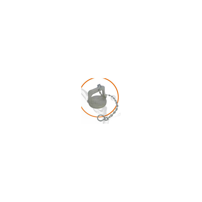 BOUCHON SIMPLIFIE A POIGNEE ET CHAINETTE DN50