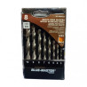 Jeu de 8 forets bois Blue Master Ø3 à 10 mm_ref BM9333