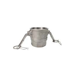 COUPLEUR "D" DOUILLE FILETEE FEMELLE BSP & CAMES INOX 1/2"