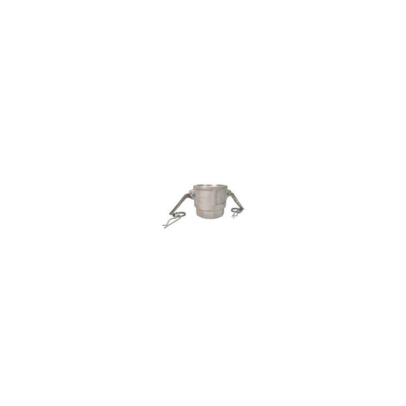 COUPLEUR "D" DOUILLE FILETEE FEMELLE BSP & CAMES INOX 1"1/2