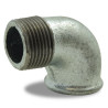Coude 90° mâle femelle 4" en fonte galvanisée Codital_ref 92 GALVA