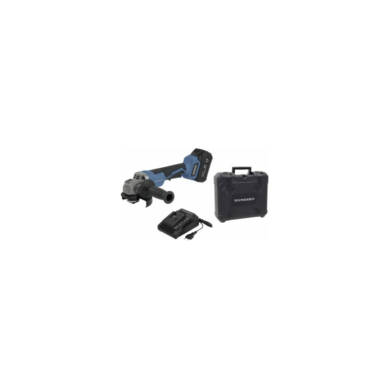 MEULEUSE D'ANGLE BRUSHLESS 20V 125MM - 1 BATTERIE 5AH LI-ION - CHARGEUR - COFFRET BMC