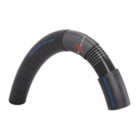 Tuyau caoutchouc Soditecc Ø40 mm pour aspiration et refoulement d’eau_ref TUY2011