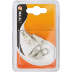Lot de 4 cosses à œil M10 à souder et à sertir 35 mm² en laiton étamé SODELEC_ref SOD77818.04