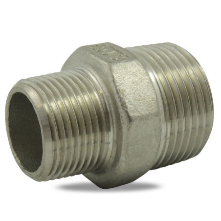 Mamelon réduit mâle/mâle 3/4" x 1/2" inox 316 Codital_ref 8245