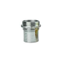RACCORD MALE BSPP 1/2" DOUILLE CRANTEE A COLLERETTE DN13 INOX