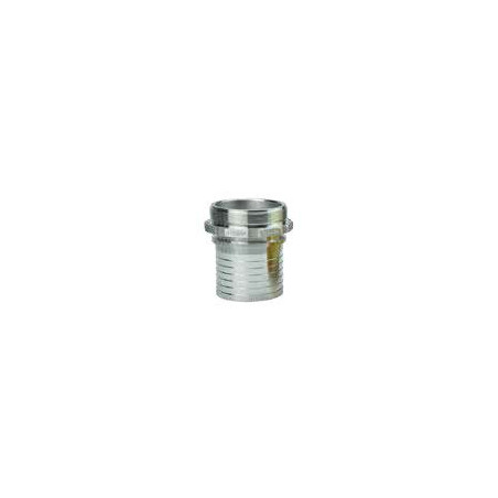 RACCORD MALE BSPP 1/2" DOUILLE CRANTEE A COLLERETTE DN13 INOX