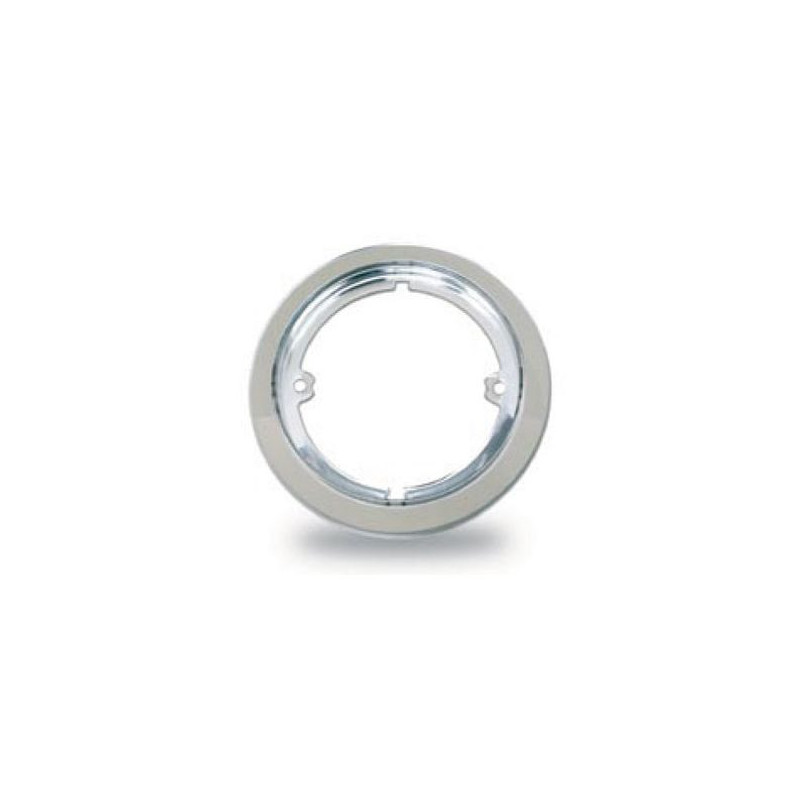 Enjoliveur chromé blanc pour feu rond 95 mm_ref 386516