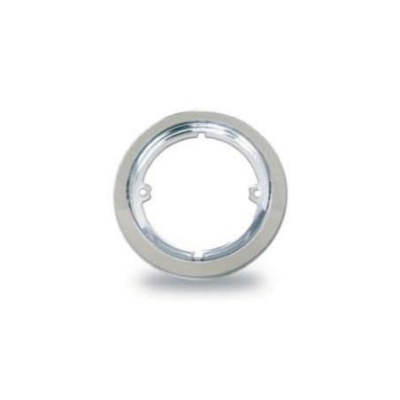Enjoliveur chromé blanc pour feu rond 95 mm_ref 386516
