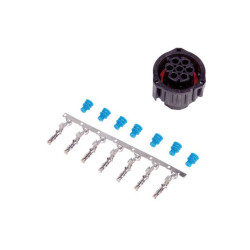 KIT CONNECTEUR FEMELLE AMP 7 CONTACTS - DIN 72585