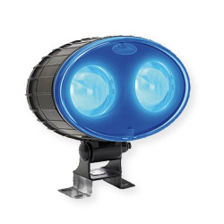PHARE DE SÉCURITÉ À LEDS ÉCLAIRAGE BLEU - 10/80 VOLTS - IP67