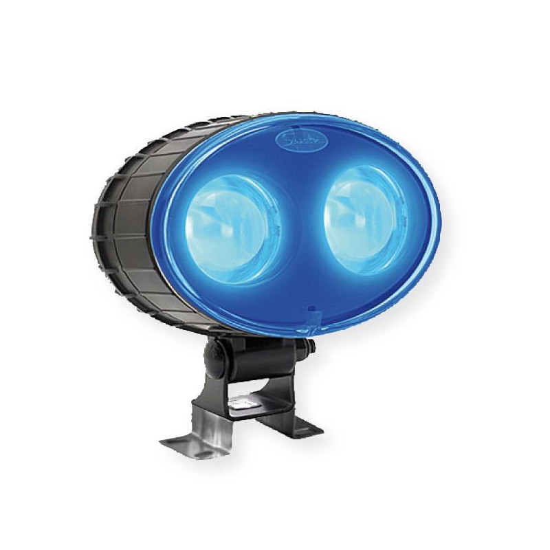 Phare de sécurité LED bleu 10/80V IP67 pour manutention ROBERT LYE_ref 399350