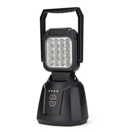 Phare de travail carré 16 LED rechargeable magnétique IP65 ROBERT LYE_ref 399288