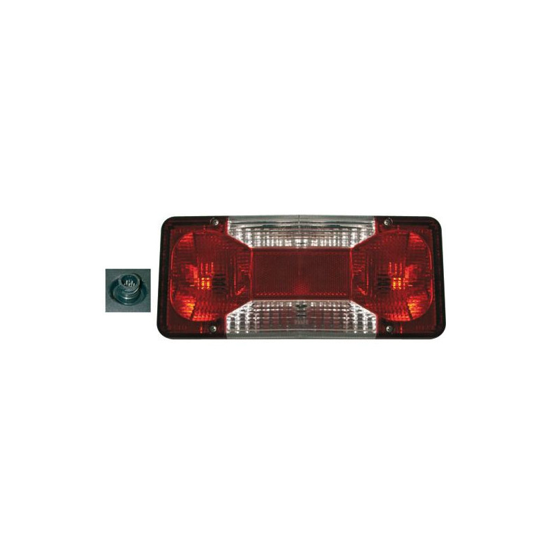 Feu compact gauche à ampoules IVECO plateau Robert Lye_ref CO1472