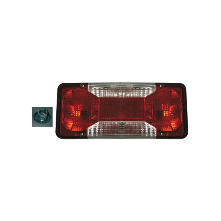 Feu compact gauche à ampoules IVECO plateau Robert Lye_ref CO1472