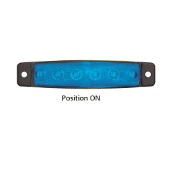 Feu de position bleu LED tuning 24V Robert Lye_ref 360604