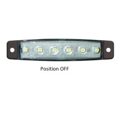 Feu de position bleu LED tuning 24V Robert Lye_ref 360604-1