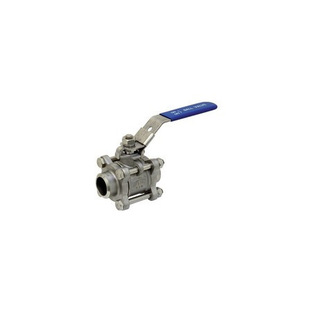 Vanne à sphère inox ADG 3 pièces 3/8" à passage intégral_ref 1026-12