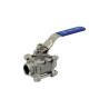 Vanne à sphère inox ADG 3 pièces 3/8" à passage intégral_ref 1026-12