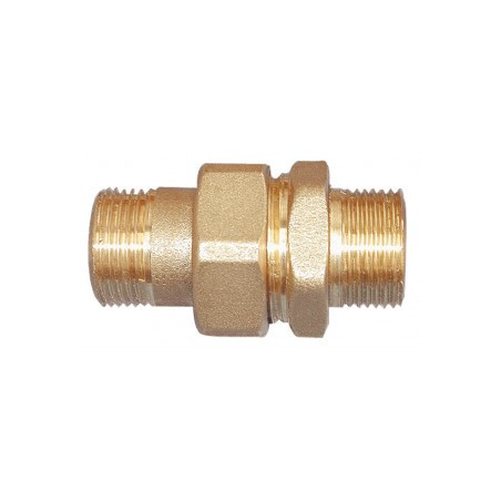 Raccord union mâle/mâle 1/2" laiton joint conique ADG_ref 342L-15