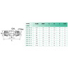 Raccord banjo double Airfit 8/6-1/4 en laiton nickelé_ref 1222+08+13-1