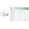 Raccord banjo simple Airfit 4-M5 en laiton nickelé_ref 1821+04+05-1