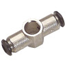 Raccord banjo double Airfit 6-1/4 en laiton nickelé_ref 1822+06+13
