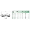 Raccord banjo double Airfit 6-1/4 en laiton nickelé_ref 1822+06+13-1