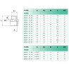 Réduction femelle/mâle BSP 3/4-1/2 Airfit en laiton nickelé_ref 2205+27+21-1
