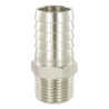 Douille cannelée longue Airfit 1/8-Ø9 en laiton nickelé_ref 2304+L9+10