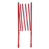 BARRIÈRE DE CHANTIER EXTENSIBLE EN ACIER ROUGE/BLANC - L MAXI 2,30M / H 1,08