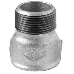 RACCORD EN FONTE MALLEABLE ALLONGE GALVA 3/8" - FIG N°529
