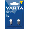 2 AMPOULES VARTA POUR TORCHES - 3,5V