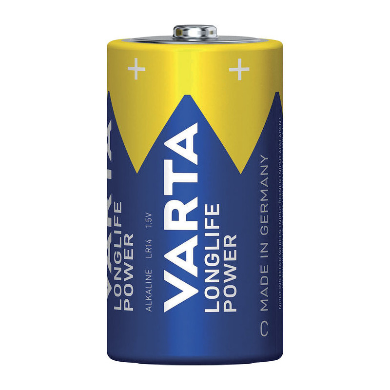 2 PILES LONGLIFE POWER ALCALINE VARTA C/LR14 x2 1,5V