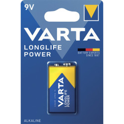 PILE LONGLIFE POWER ALCALINE VARTA 9V/6LR61