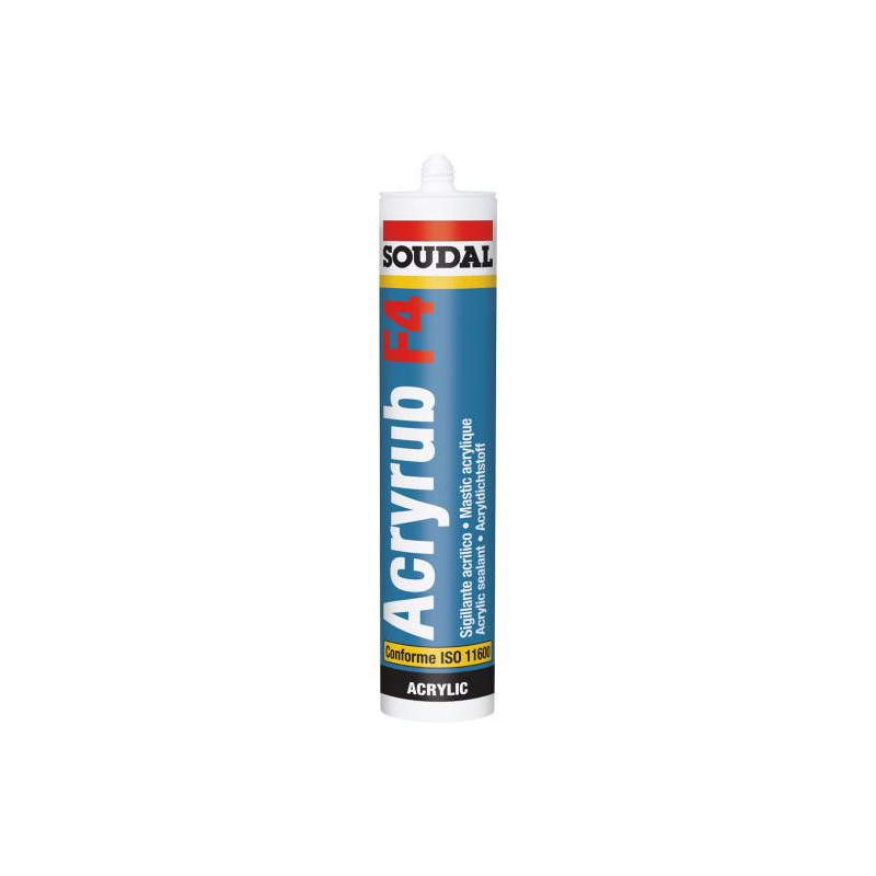 MASTIC ACRYRUB F4 BLANC - CARTOUCHE DE 300ML