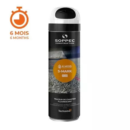 TRACEUR DE CHANTIER TEMPORAIRE BLANC FLUORESCENT S MARK