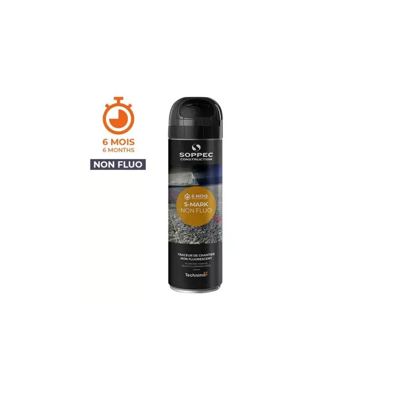 TRACEUR DE CHANTIER TEMPORAIRE NOIR NON FLUORESCENT S MARK