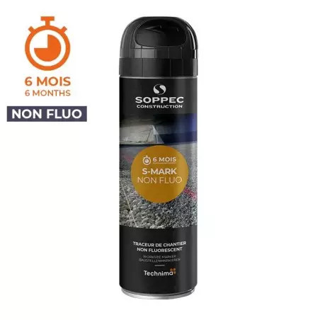TRACEUR DE CHANTIER TEMPORAIRE NOIR NON FLUORESCENT S MARK