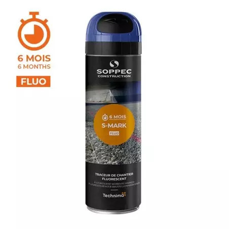 TRACEUR DE CHANTIER TEMPORAIRE BLEU FLUORESCENT S MARK