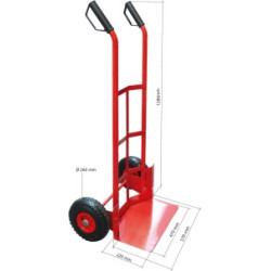 Diable cintré Drakkar 300 kg avec roues gonflables_ref SOD09116-1