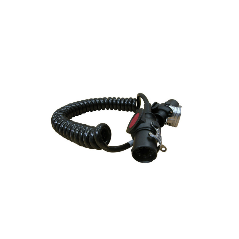 CORDON SPIRALE AVEC PRISES 5 POLES 3,50M